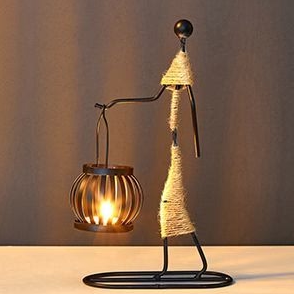 VintageMan Retro e elegante soporte para velas - elegancia feita a man
