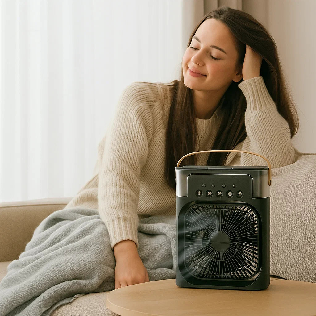 Frionix Mini Aire Condicionat – Refredador d'Evaporació Portàtil amb Bateria i USB