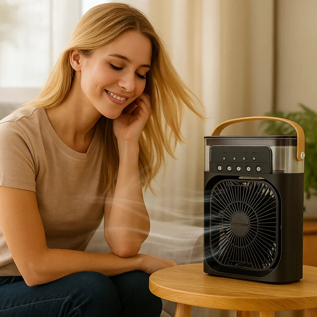 Frionix Mini Aire Condicionat – Refredador d'Evaporació Portàtil amb Bateria i USB