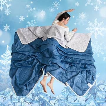 BreezeQuilt – Manta de verán refrescante para durmidores calorentos (Lixeira e transpirable)