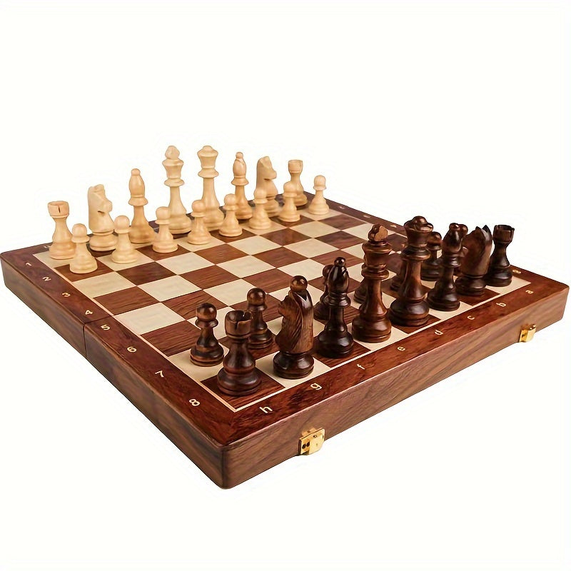 Regalis – Wooden chess set with foldable tournament board & storage space