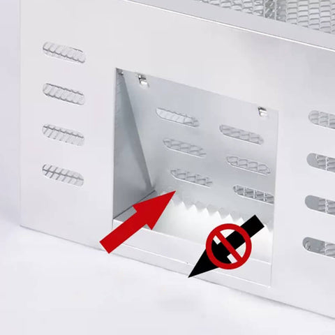 Rodento – Trampa para ratos humana galvanizada e espaciosa – para interior e xardín