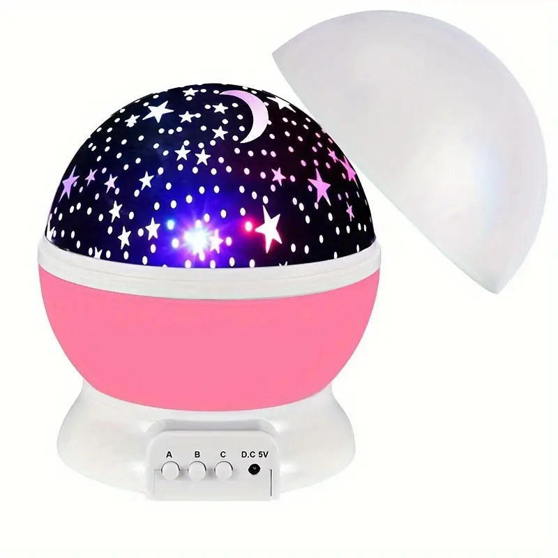 Luna – Sternenprojektor Nachtlicht mit Musik und USB für Kinderzimmer  