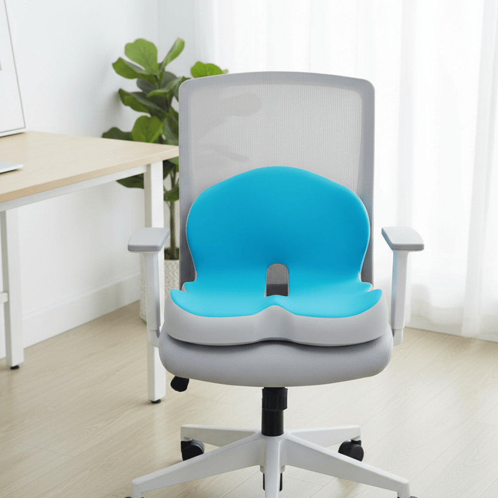 Ergonomisch Zitkussen – Memory Foam met U-Vorm, Antislip Onderzijde & Wasbare Hoes
