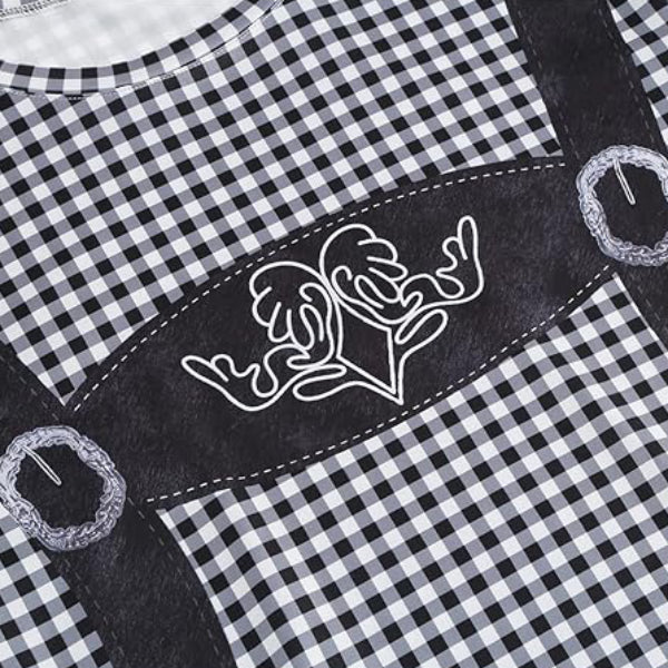 BrauBruder – T-Shirt met Lederhosen- & Bierbuik-Print