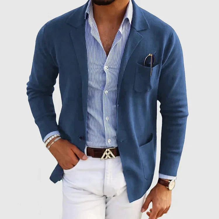 Lorenzo Herrenblazer – Elegant und lässig mit Reverskragen und Knöpfen  