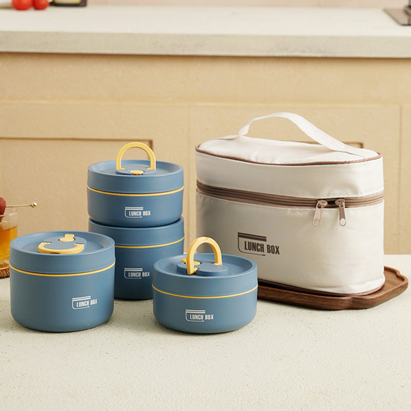 ThermoBox Lunchbox – Smart Multi-layer Lunchbox with Insulation and FREE Carry Bag for Hot and Cold Meals On the Go