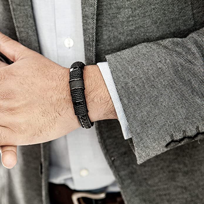 Geweven PU Leer Stijl Armband