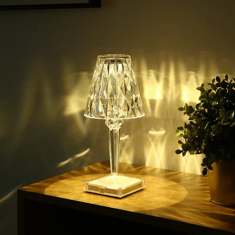 GlamCrystal Lampe - Schicke Tischlampe - Kristalldesign - Luxus und Eleganz