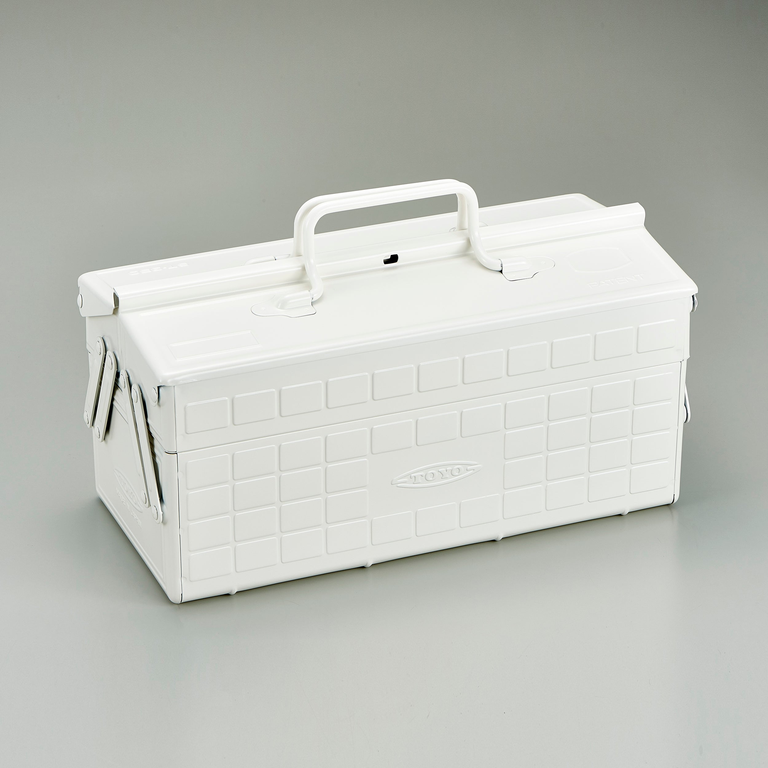 Metavor – ST-350 steel toolbox with compartments & lock opening