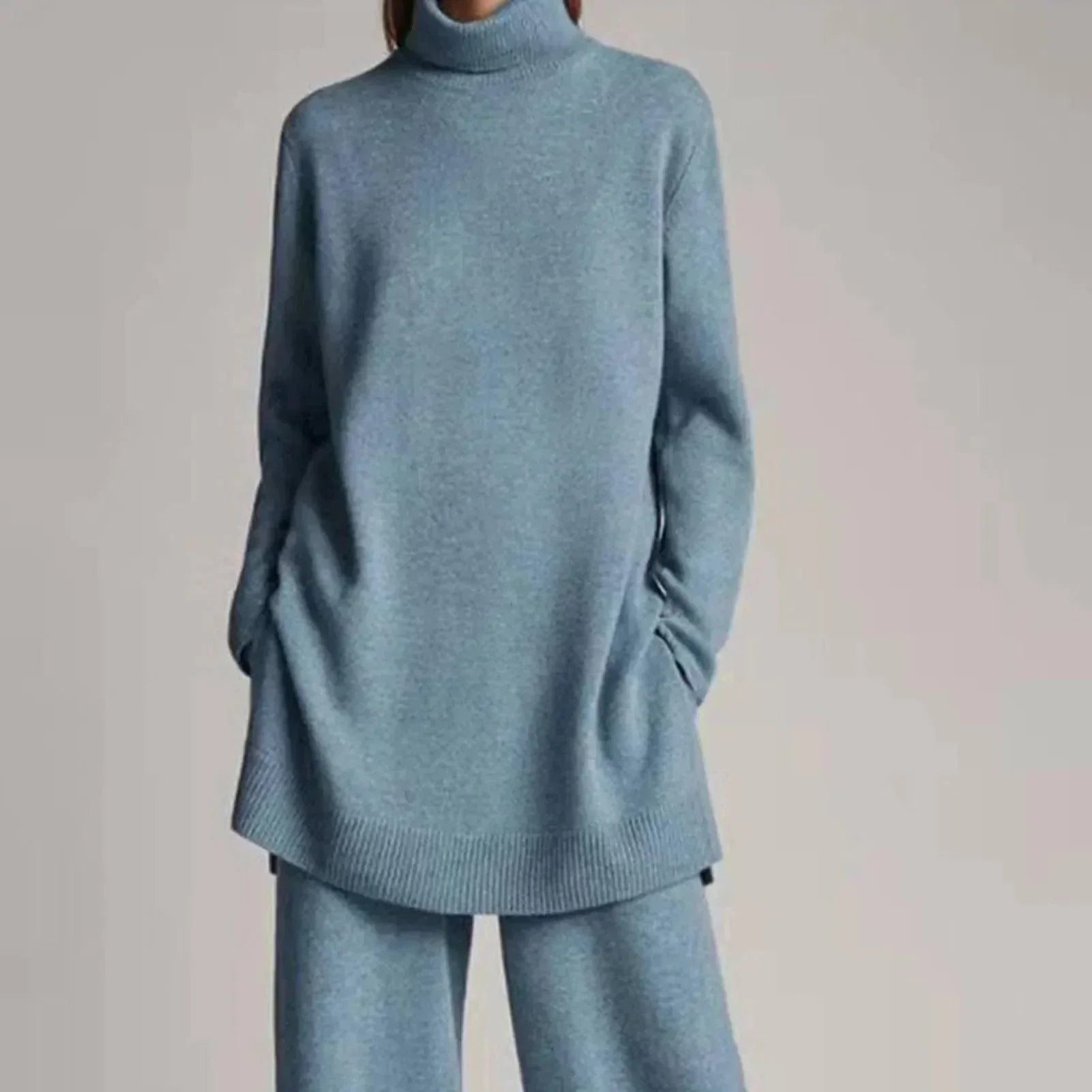 Revalki Lotte | Pullover mit Rollkragen und weiten Hosenbeinen