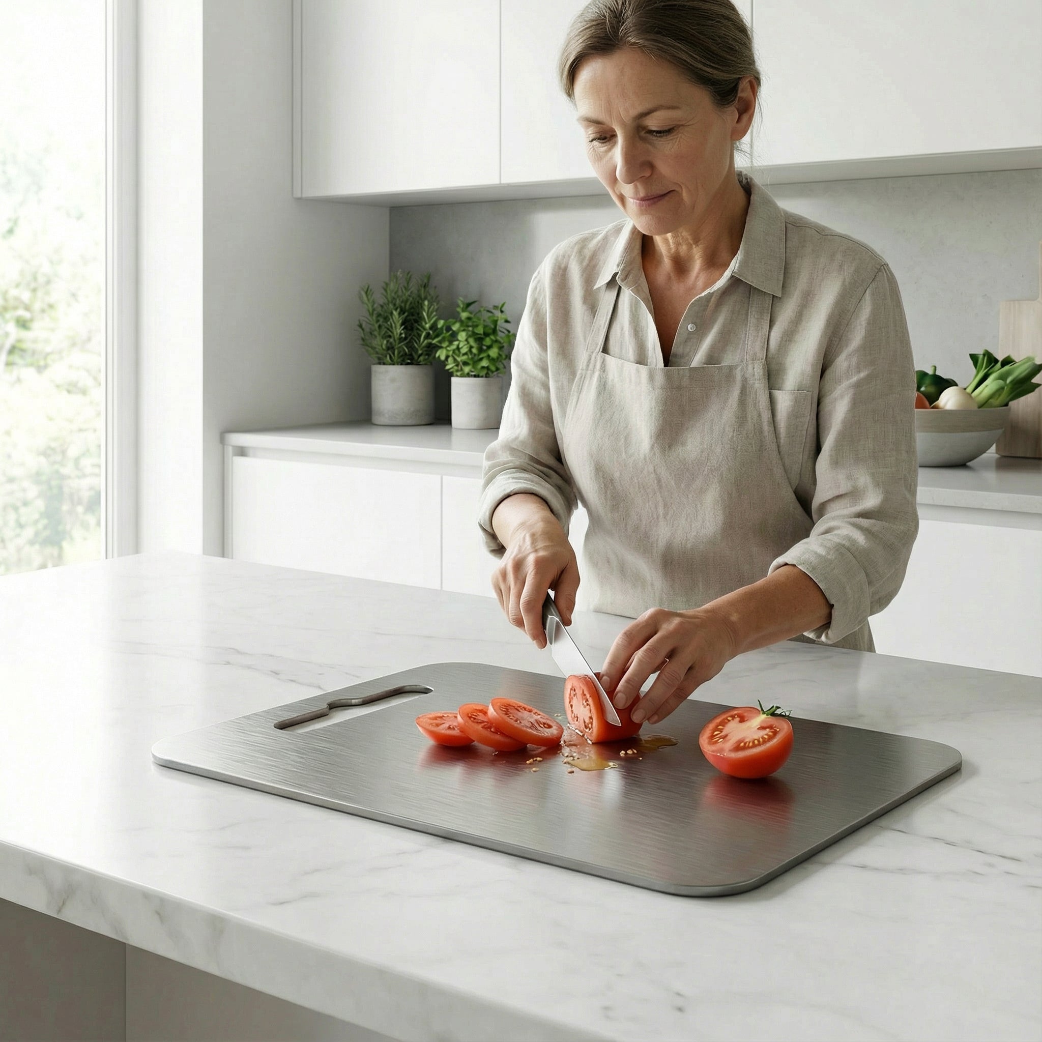Titanium Cutting Board – Durable Material & Smooth Surface