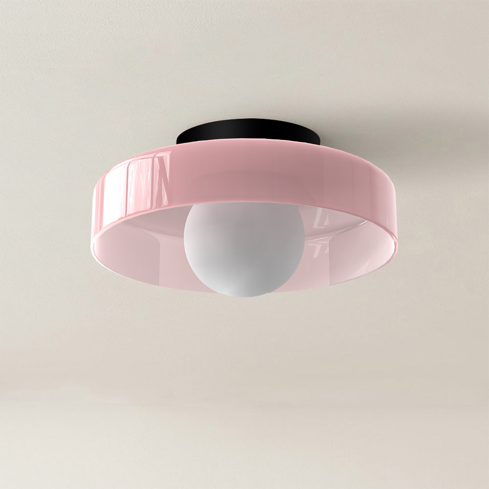 Culina – Ronde flush plafondlamp – Glasdesign voor keuken & interieur