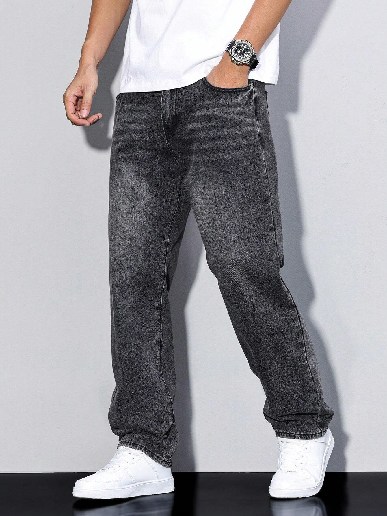 DenimCraft – Men's Jeans Daan in Solid Color – Casual Allrounder for Every Occasion