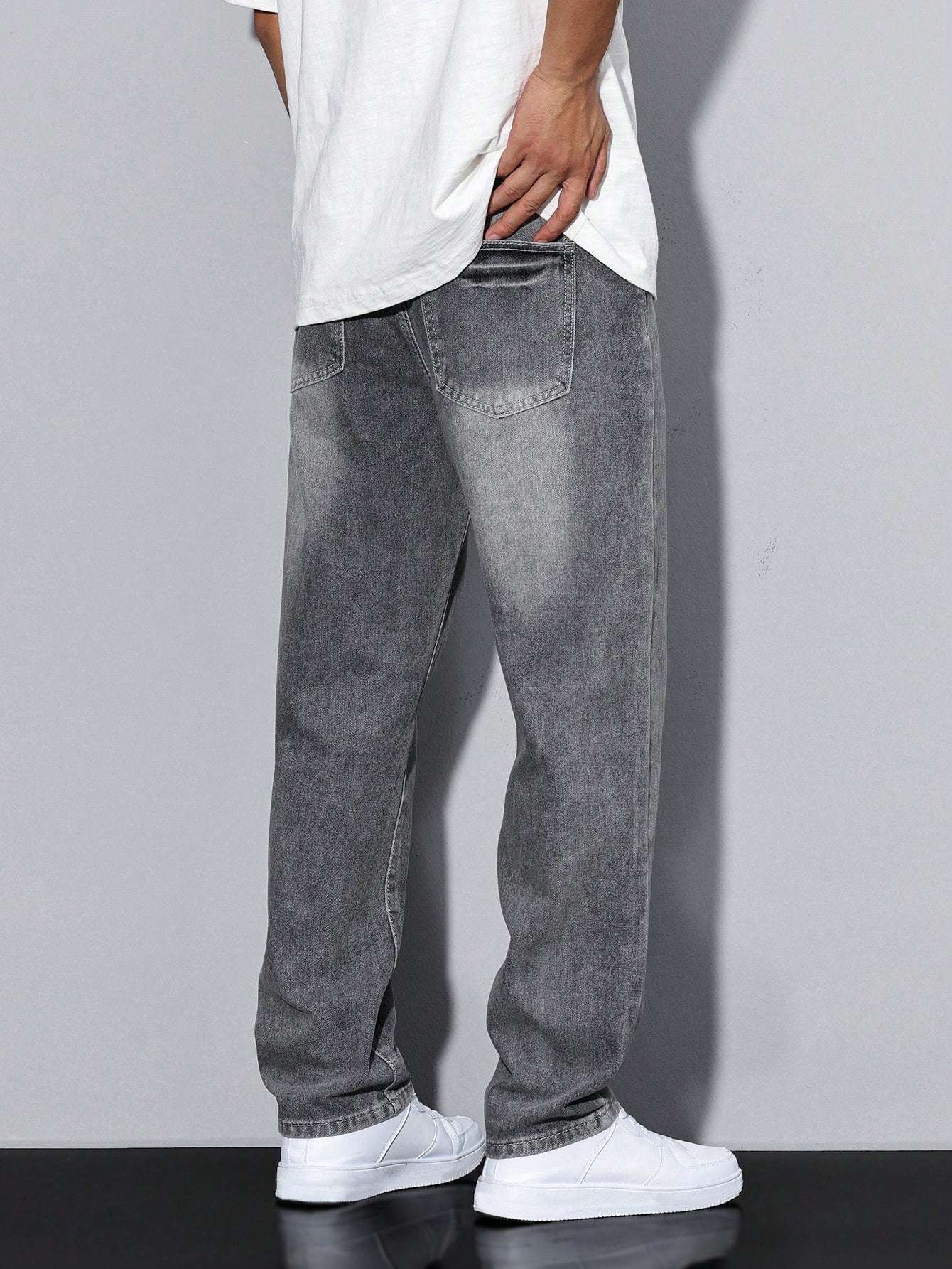 DenimCraft – Men's Jeans Daan in Solid Color – Casual Allrounder for Every Occasion