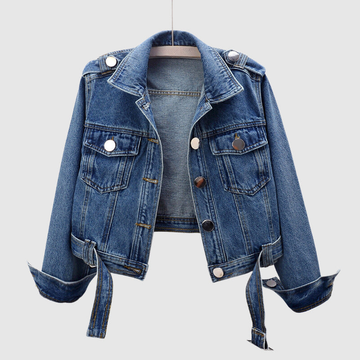 Uni Jas | Chaqueta vaqueira curta para mulleres con detalles clásicos