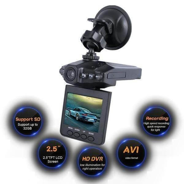Wide-angle rotating dashboard camera