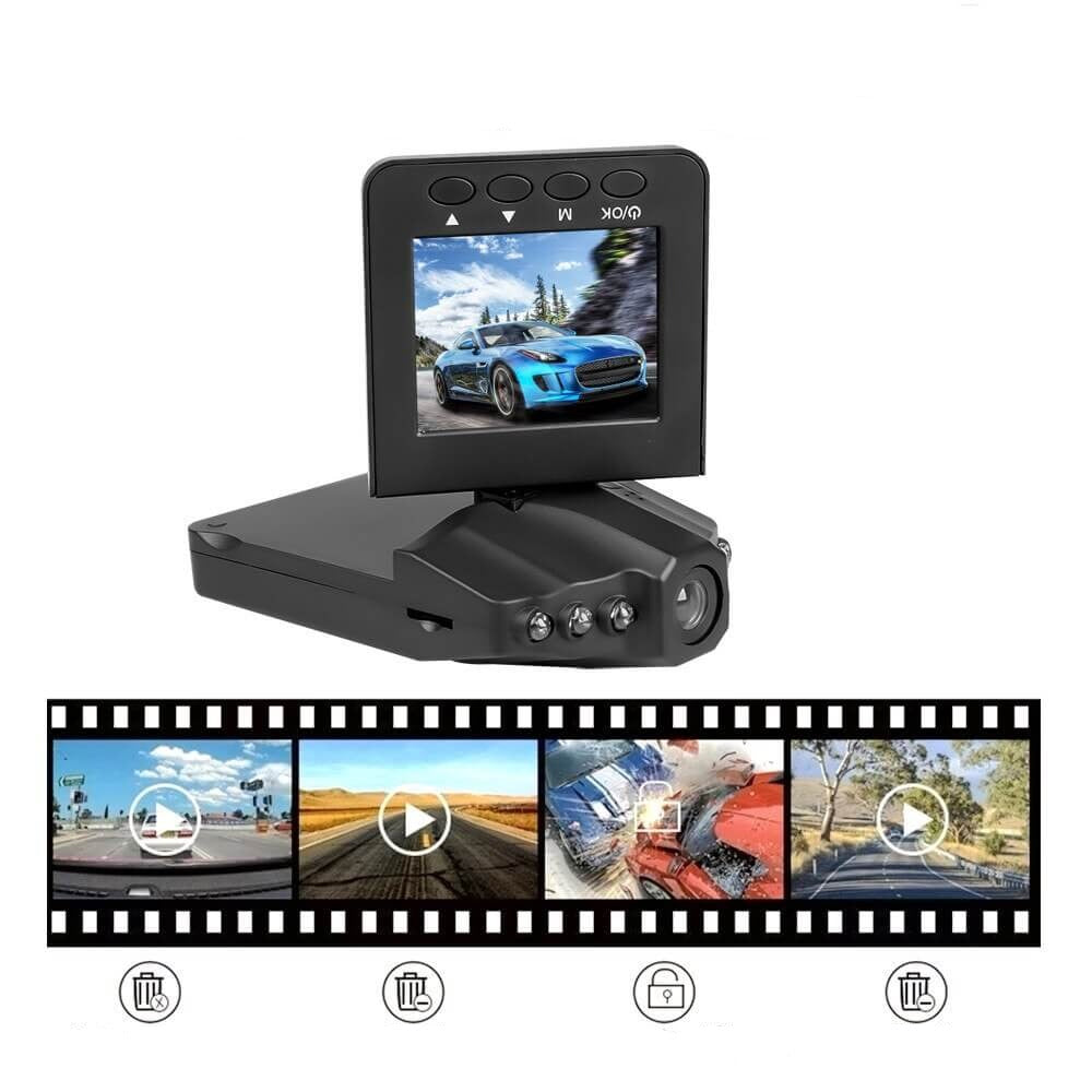 Wide-angle rotating dashboard camera