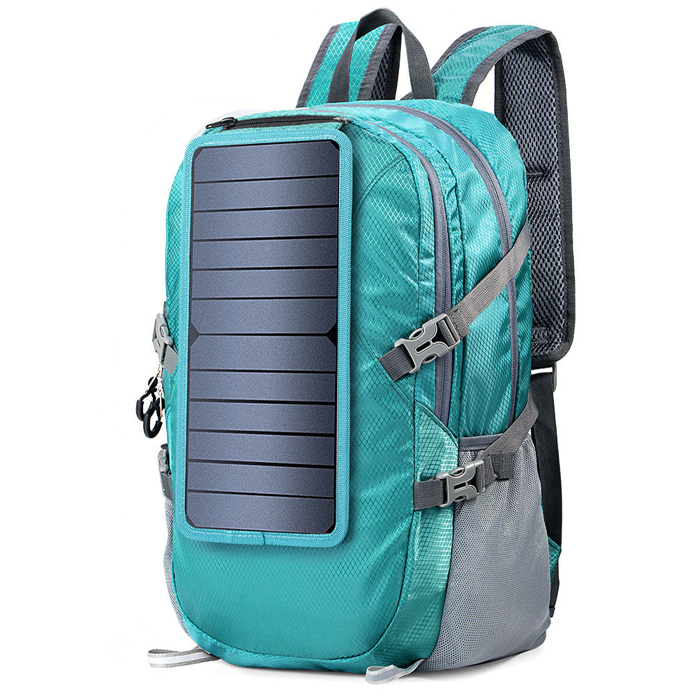 Mochila de enerxía solar – 30L lixeira e resistente á auga con USB