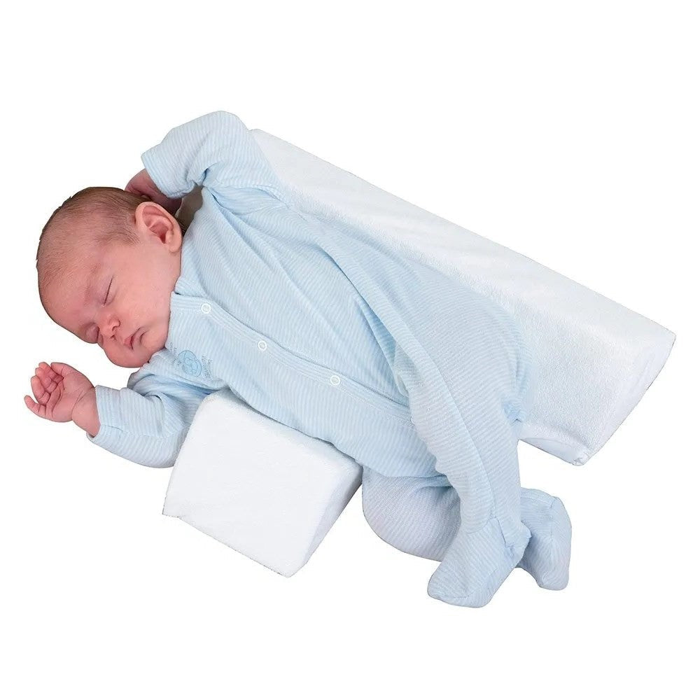 Almofada anti-rolamento para bebés - Posición de sono cómoda a 45°, fácil de lavar