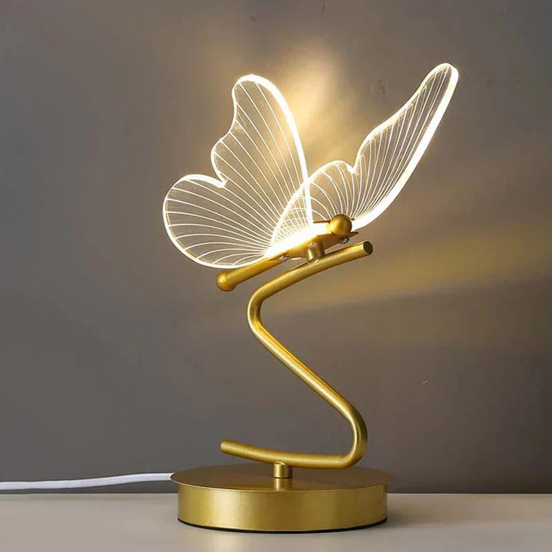 ButterflyLuxe Luxuriöse Schmetterling LED Tischlampe - Moderne Stimmungsbeleuchtung