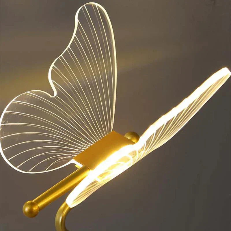 ButterflyLuxe Luxuriöse Schmetterling LED Tischlampe - Moderne Stimmungsbeleuchtung