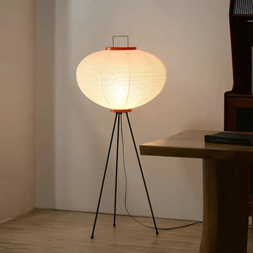 Revalki KiriLight | Lámpara LED de pie Waabi-Sabi de papel de arroz