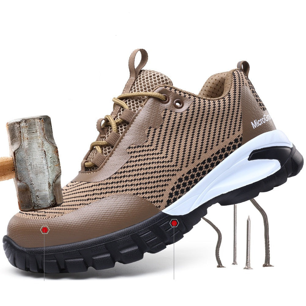 Melzano WorkBuddy zapatos de seguridade negros impermeables lixeiros