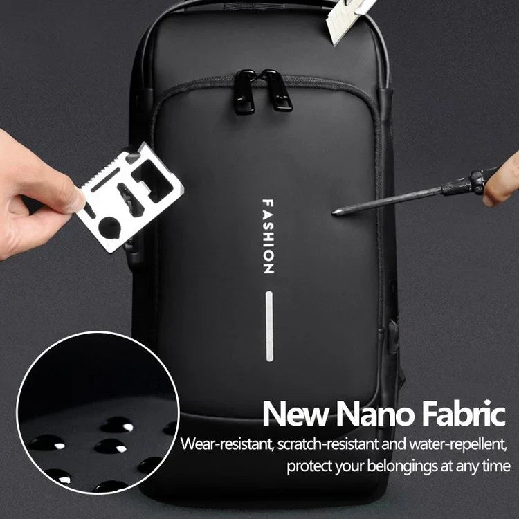 Revalki James | USB anti-theft shoulder bag for travel and sports