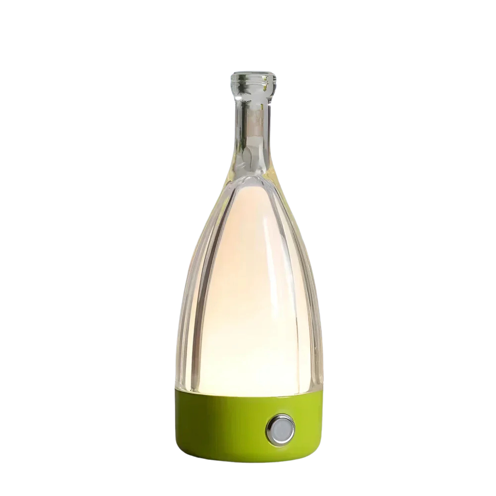 VinoGlow | Lámpara de mesa recargable en deseño de botella de viño