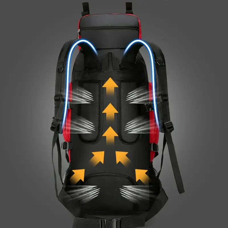 Mochila impermeable de 90L – Gran mochila de exterior para aventureiros