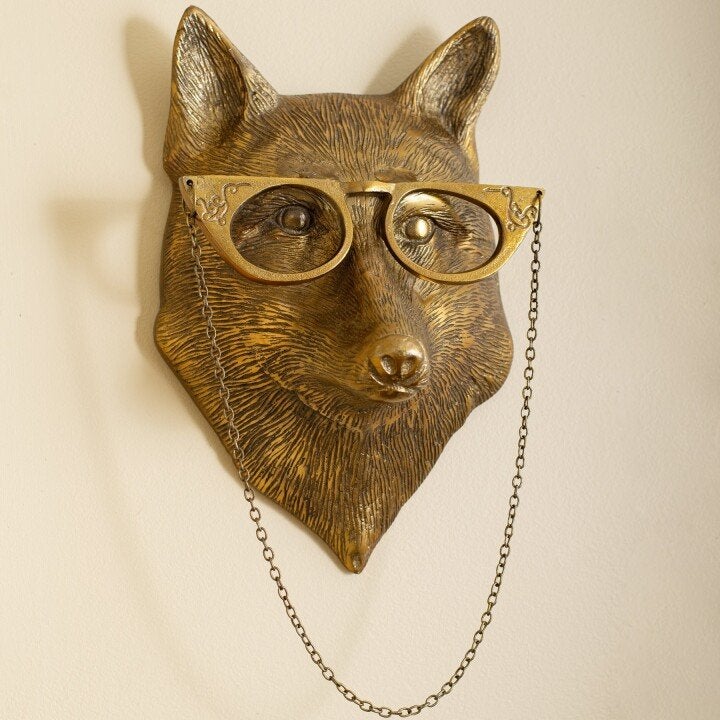 WallCritters – Decoración de parede con cabezas de animais divertidos – Deseño de resina pintado a man