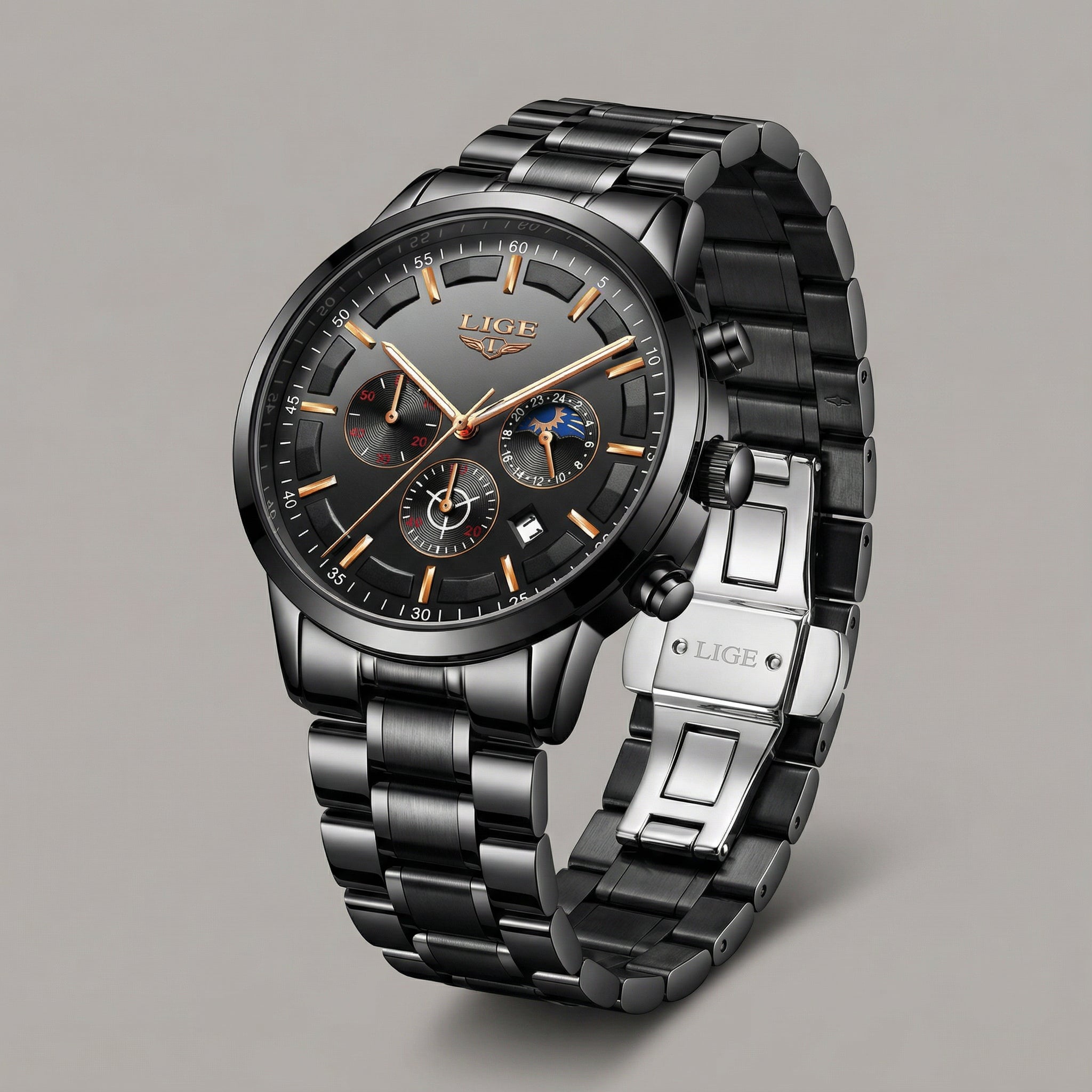 Heren Horloge SteeleX  – Robuust Stalen Ontwerp met Mineraalglas & Waterbestendigheid