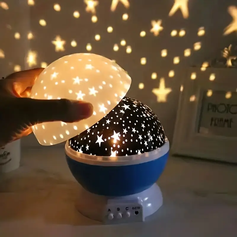 Luna – Sternenprojektor Nachtlicht mit Musik und USB für Kinderzimmer  