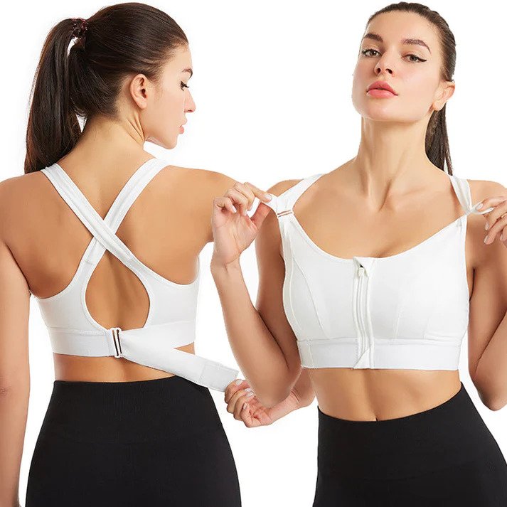 Melzano Empowerfit | Sujetador deportivo cómodo con cremallera