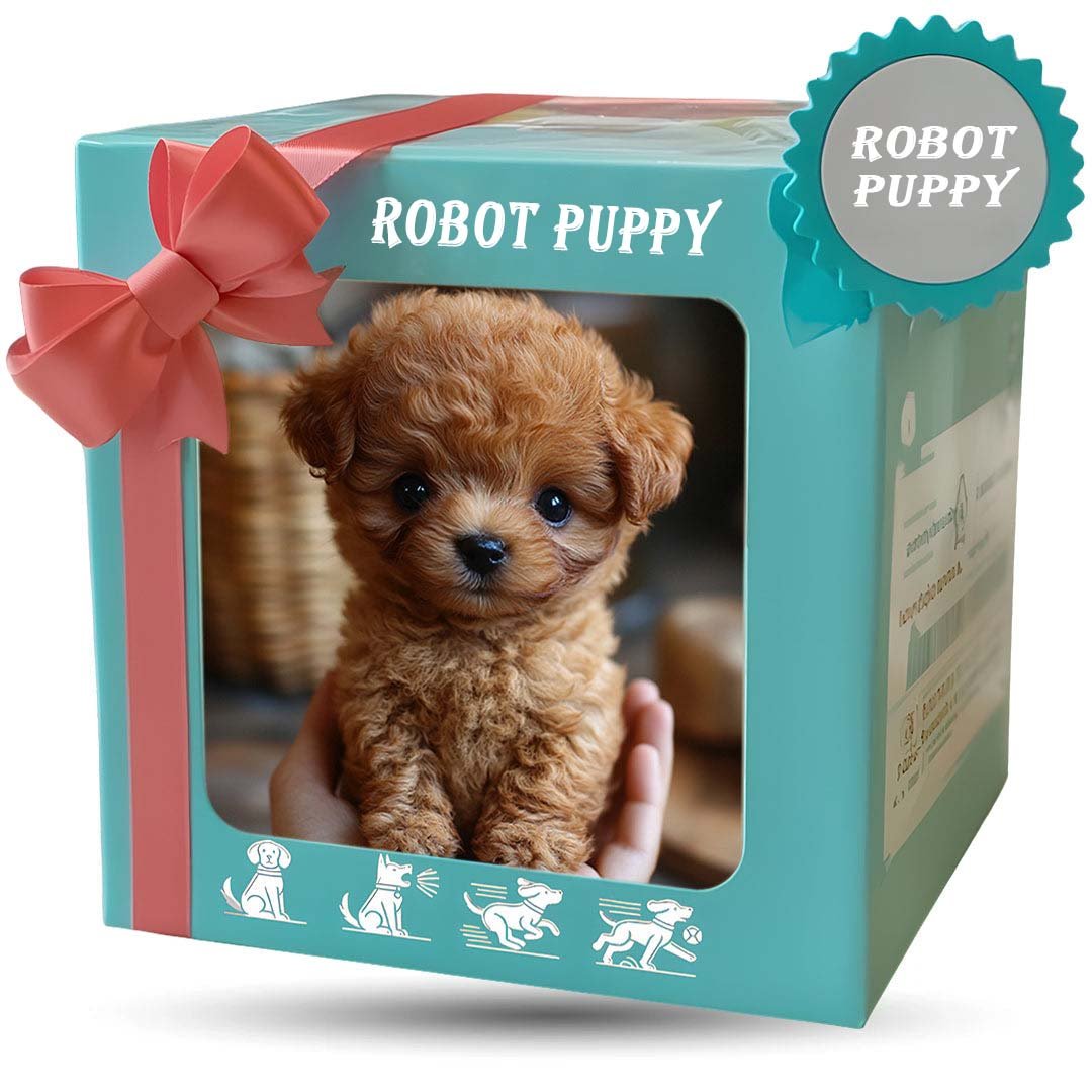 Can de peluche interactivo – movementos realistas con pel suave e sensores de reacción