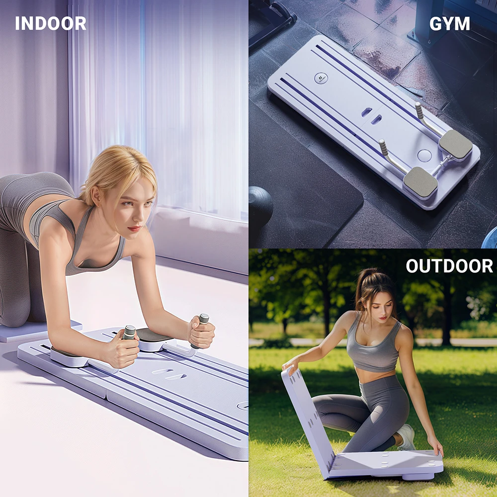 Set de Pilates Reformer – Sistema de entrenamiento compacto con bandas elásticas de resistencia para fitness en casa