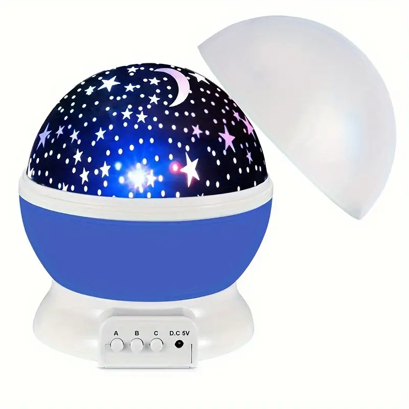 Luna – Sternenprojektor Nachtlicht mit Musik und USB für Kinderzimmer  