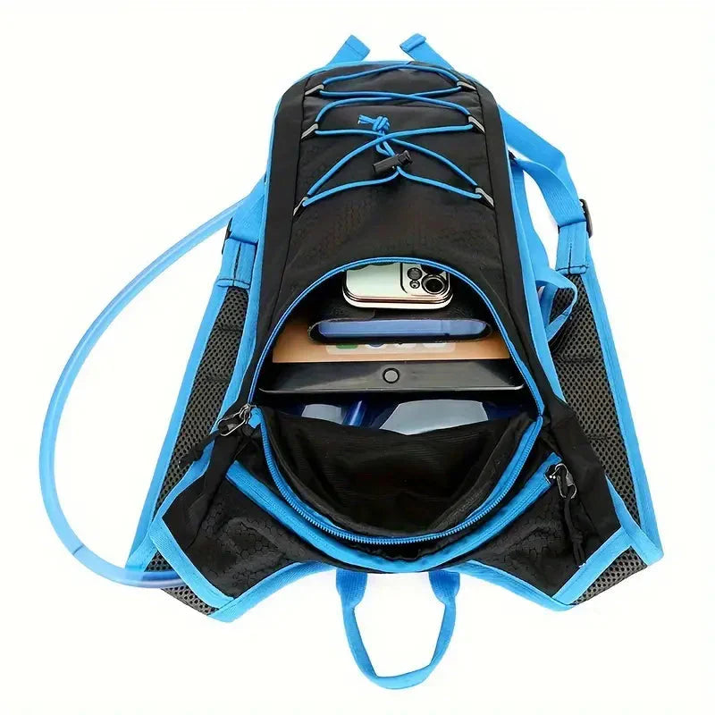 Mochila de bicicleta premium – Lixeira e ventilada | Con soporte para casco e compartimento de hidratación