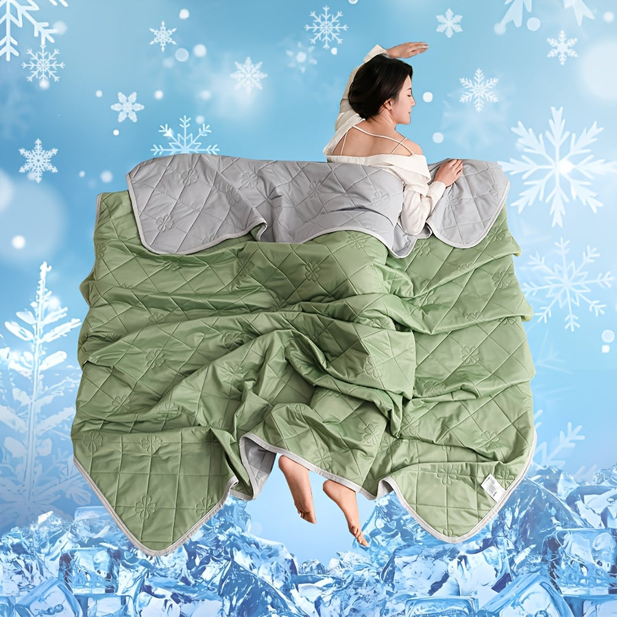 BreezeQuilt – Manta de verán refrescante para durmidores calorentos (Lixeira e transpirable)
