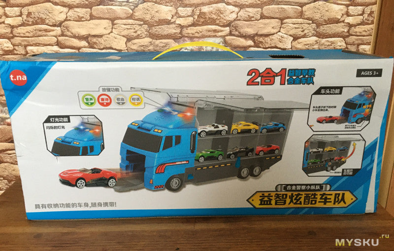 BuildMaster – Conxunto de vehículos de xoguete de construción con camión volquete, grúa e excavadora