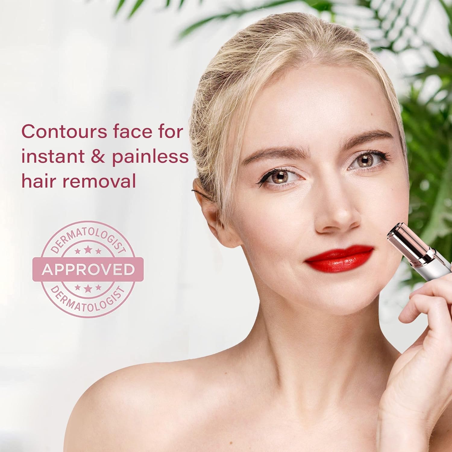 Removedor de pelo facial impecable – Solución indolora e elegante para unha pel sedosa, cada día