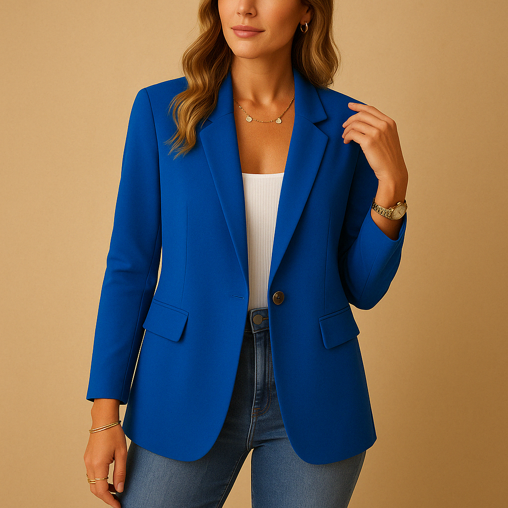 Lunira – Blazer de mujer stretch entallado – Look de oficina y tiempo libre