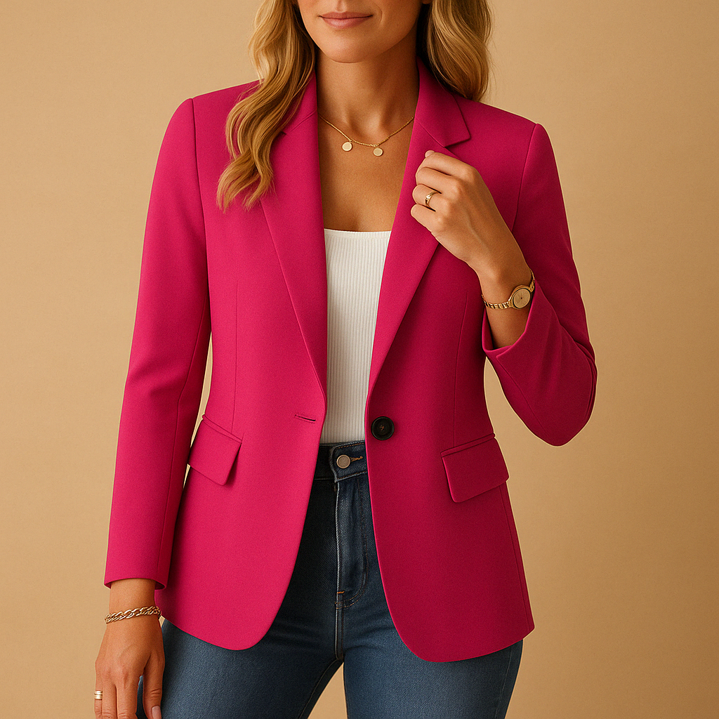 Lunira – Blazer de mujer stretch entallado – Look de oficina y tiempo libre