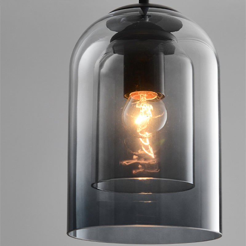 AuraGlas Hängeleuchte – Elegante Doppelglas-Lampe für eine magische Lichtstimmung