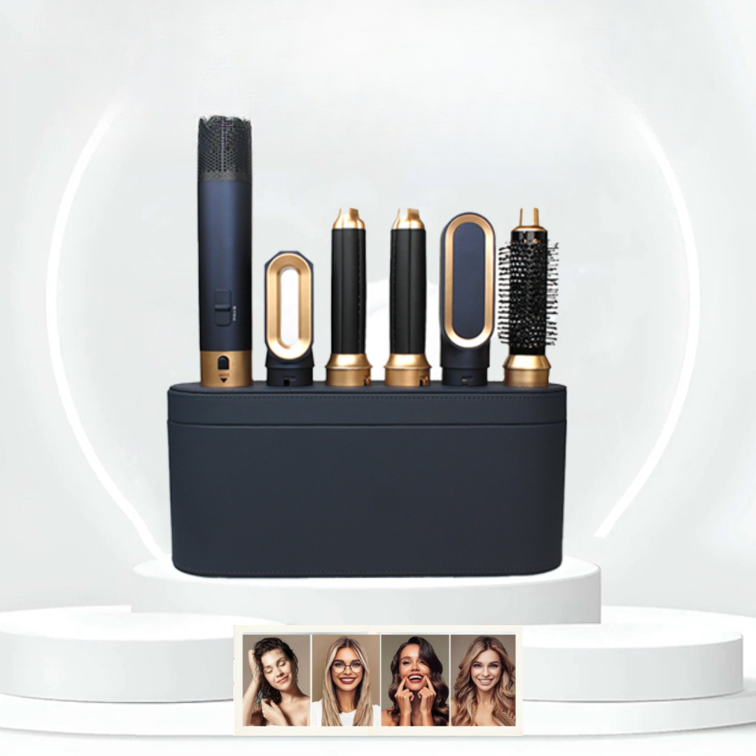 5-in-1 Hair Dryer Brush – Air Styler with 5 Attachments & Ionic Technology