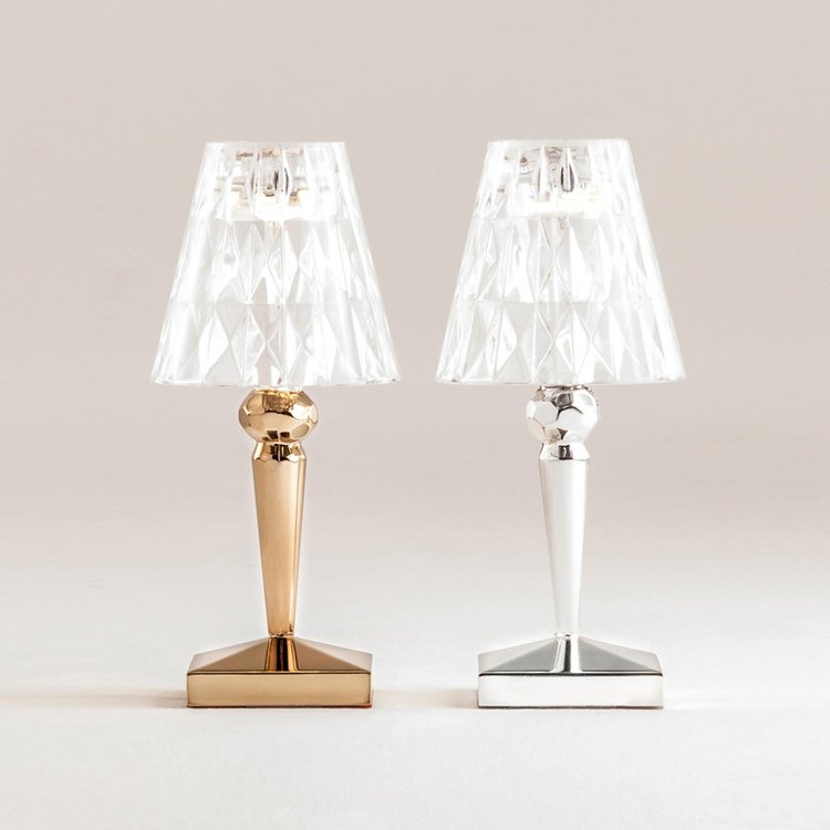 GlamCrystal Lampe - Schicke Tischlampe - Kristalldesign - Luxus und Eleganz