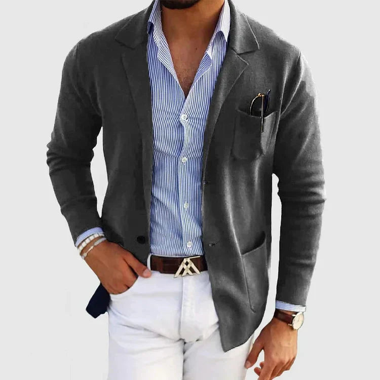 Lorenzo Herrenblazer – Elegant und lässig mit Reverskragen und Knöpfen  