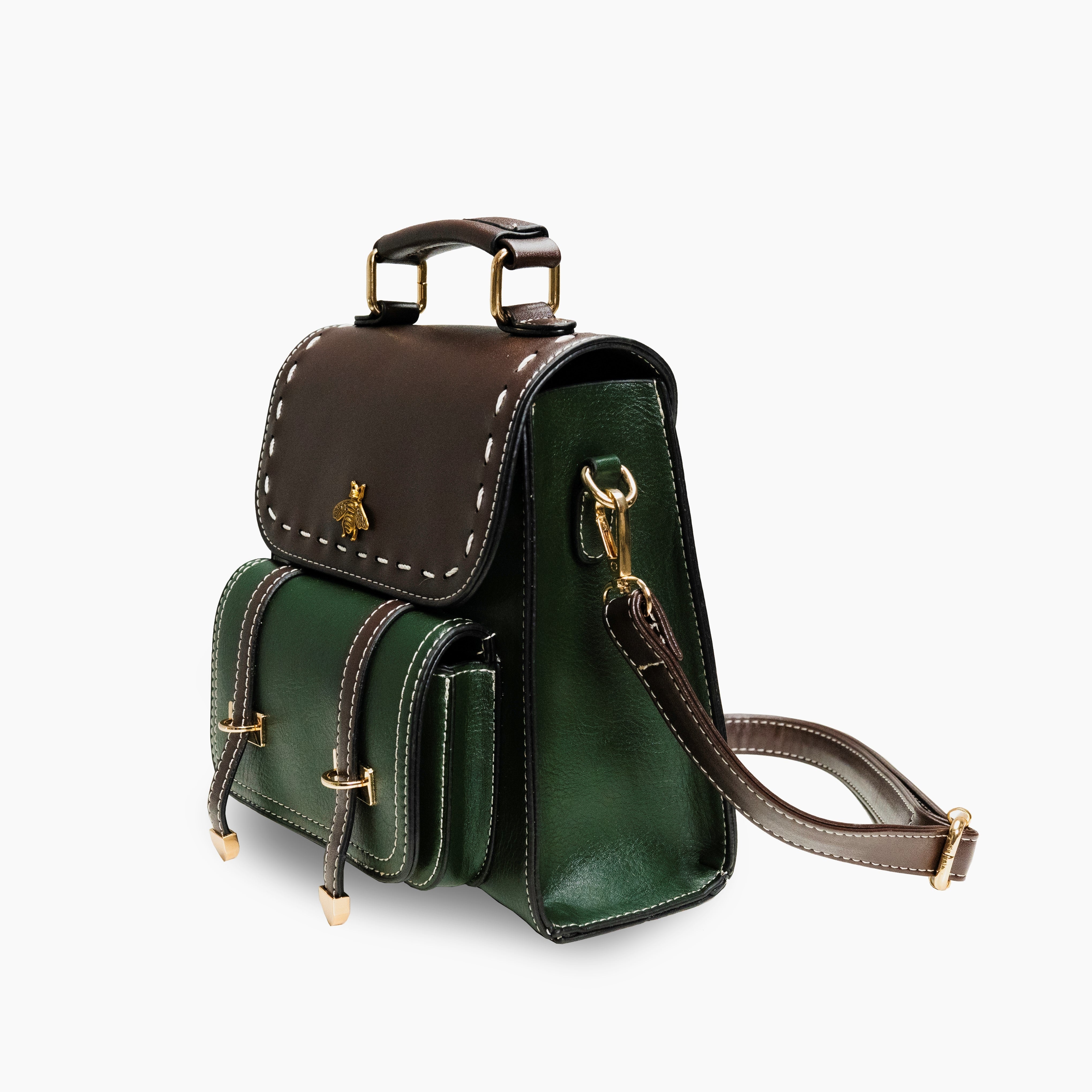 Revalki Mochila de cuero Bumblebee
