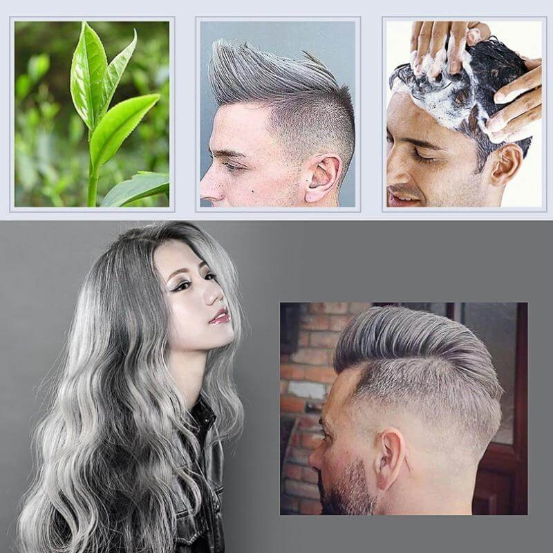 Haarkleur Wax Wateroplosbaar Plantenextracten Unisex